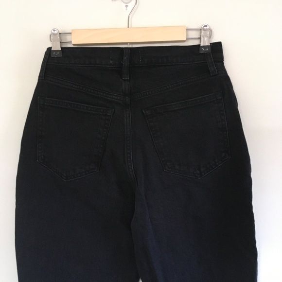 Abercrombie & Fitch Curve Love The Kick Flare Ultra High Rise Jeans 29 8R Black - Picture 7 of 14